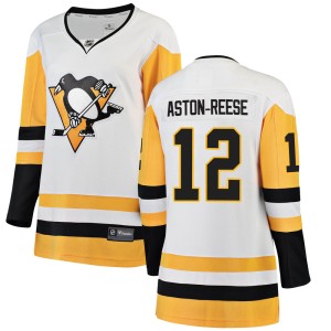 Women's Pittsburgh Penguins Zach Aston-Reese Fanatics Branded Breakaway Away Jersey - White