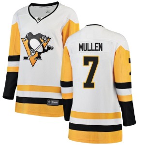 Women's Pittsburgh Penguins Joe Mullen Fanatics Branded Breakaway Away Jersey - White