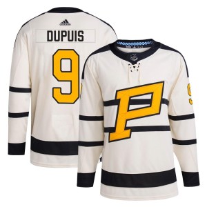 Men's Pittsburgh Penguins Pascal Dupuis Adidas Authentic 2023 Winter Classic Jersey - Cream
