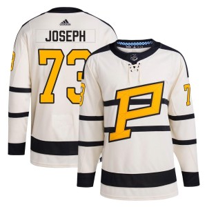 Men's Pittsburgh Penguins Pierre-Olivier Joseph Adidas Authentic 2023 Winter Classic Jersey - Cream