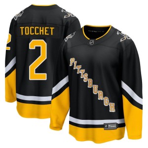 Youth Pittsburgh Penguins Rick Tocchet Fanatics Branded Premier 2021/22 Alternate Breakaway Player Jersey - Black