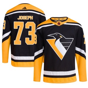 Men's Pittsburgh Penguins Pierre-Olivier Joseph Adidas Authentic Reverse Retro 2.0 Jersey - Black