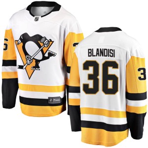 Men's Pittsburgh Penguins Joseph Blandisi Fanatics Branded Breakaway Away Jersey - White