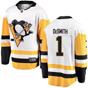Men's Pittsburgh Penguins Casey DeSmith Fanatics Branded Breakaway Away Jersey - White