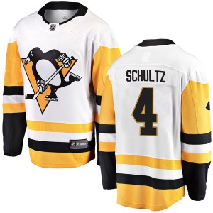 Men's Pittsburgh Penguins Justin Schultz Fanatics Branded Breakaway Away Jersey - White