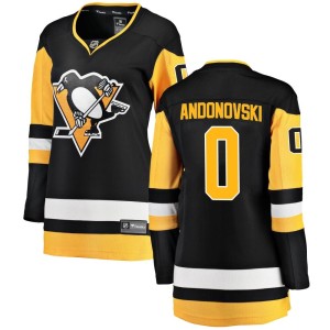Women's Pittsburgh Penguins Corey Andonovski Fanatics Branded Breakaway Home Jersey - Black