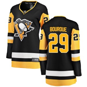 Women's Pittsburgh Penguins Phil Bourque Fanatics Branded Breakaway Home Jersey - Black