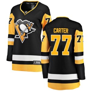Women's Pittsburgh Penguins Jeff Carter Fanatics Branded Breakaway Home Jersey - Black