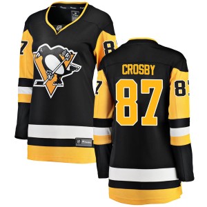 Women's Pittsburgh Penguins Sidney Crosby Fanatics Branded Breakaway Home Jersey - Black