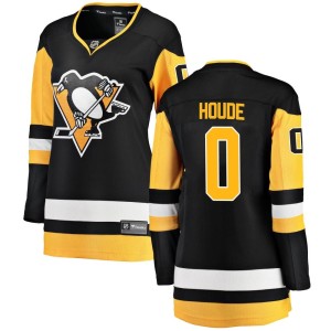 Women's Pittsburgh Penguins Samuel Houde Fanatics Branded Breakaway Home Jersey - Black
