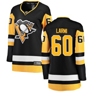 Women's Pittsburgh Penguins Emil Larmi Fanatics Branded Breakaway Home Jersey - Black