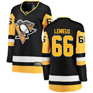 Women's Pittsburgh Penguins Mario Lemieux Fanatics Branded Breakaway Home Jersey - Black
