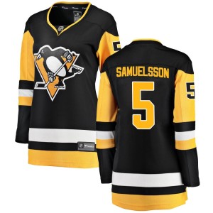 Women's Pittsburgh Penguins Ulf Samuelsson Fanatics Branded Breakaway Home Jersey - Black