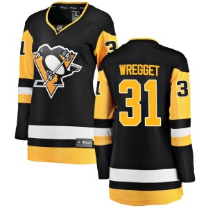 Women's Pittsburgh Penguins Ken Wregget Fanatics Branded Breakaway Home Jersey - Black