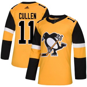 Men's Pittsburgh Penguins John Cullen Adidas Authentic Alternate Jersey - Gold