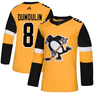 Men's Pittsburgh Penguins Brian Dumoulin Adidas Authentic Alternate Jersey - Gold