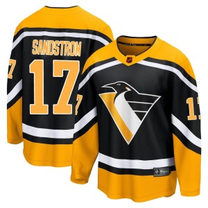 Youth Pittsburgh Penguins Tomas Sandstrom Fanatics Branded Breakaway Special Edition 2.0 Jersey - Black