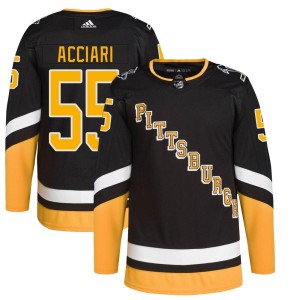 Men's Pittsburgh Penguins Noel Acciari Adidas Authentic 2021/22 Alternate Primegreen Pro Player Jersey - Black