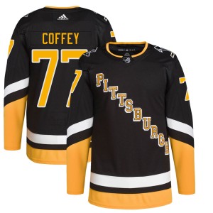 Men's Pittsburgh Penguins Paul Coffey Adidas Authentic 2021/22 Alternate Primegreen Pro Player Jersey - Black