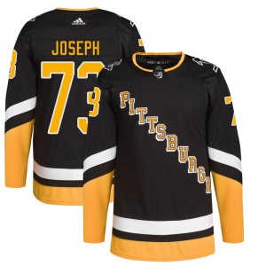 Men's Pittsburgh Penguins Pierre-Olivier Joseph Adidas Authentic 2021/22 Alternate Primegreen Pro Player Jersey - Black