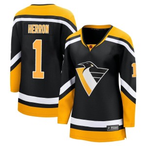 Women's Pittsburgh Penguins Denis Herron Fanatics Branded Breakaway Special Edition 2.0 Jersey - Black