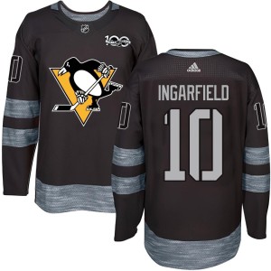 Men's Pittsburgh Penguins Earl Ingarfield Authentic 1917-2017 100th Anniversary Jersey - Black