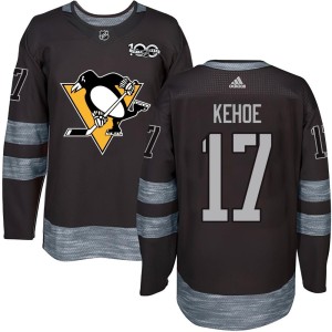 Men's Pittsburgh Penguins Rick Kehoe Authentic 1917-2017 100th Anniversary Jersey - Black