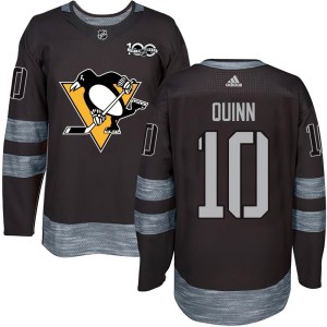 Men's Pittsburgh Penguins Dan Quinn Authentic 1917-2017 100th Anniversary Jersey - Black