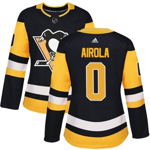 Women's Pittsburgh Penguins Santeri Airola Adidas Authentic Home Jersey - Black
