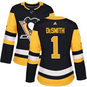 Women's Pittsburgh Penguins Casey DeSmith Adidas Authentic Home Jersey - Black