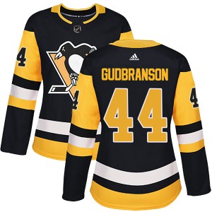 Women's Pittsburgh Penguins Erik Gudbranson Adidas Authentic Home Jersey - Black