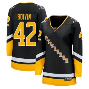 Women's Pittsburgh Penguins Leo Boivin Fanatics Branded Premier 2021/22 Alternate Breakaway Player Jersey - Black