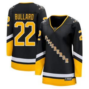 Women's Pittsburgh Penguins Mike Bullard Fanatics Branded Premier 2021/22 Alternate Breakaway Player Jersey - Black