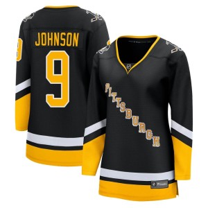 Women's Pittsburgh Penguins Mark Johnson Fanatics Branded Premier 2021/22 Alternate Breakaway Player Jersey - Black