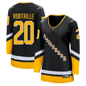 Women's Pittsburgh Penguins Luc Robitaille Fanatics Branded Premier 2021/22 Alternate Breakaway Player Jersey - Black