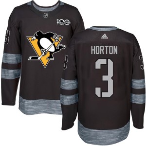 Youth Pittsburgh Penguins Tim Horton Authentic 1917-2017 100th Anniversary Jersey - Black