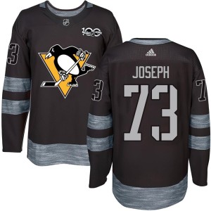 Youth Pittsburgh Penguins Pierre-Olivier Joseph Authentic 1917-2017 100th Anniversary Jersey - Black