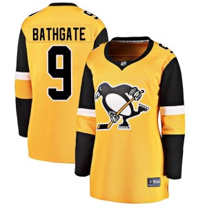 Women's Pittsburgh Penguins Andy Bathgate Fanatics Branded Breakaway Alternate Jersey - Gold