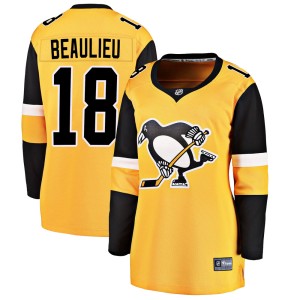 Women's Pittsburgh Penguins Nathan Beaulieu Fanatics Branded Breakaway Alternate Jersey - Gold