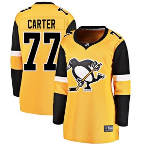 Women's Pittsburgh Penguins Jeff Carter Fanatics Branded Breakaway Alternate Jersey - Gold