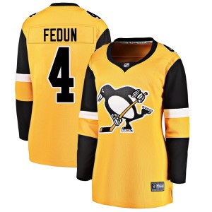 Women's Pittsburgh Penguins Taylor Fedun Fanatics Branded Breakaway Alternate Jersey - Gold