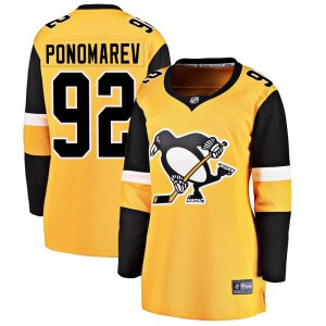 Women's Pittsburgh Penguins Vasily Ponomarev Fanatics Branded Breakaway Alternate Jersey - Gold
