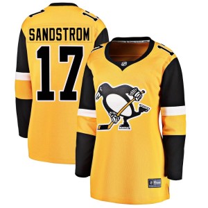 Women's Pittsburgh Penguins Tomas Sandstrom Fanatics Branded Breakaway Alternate Jersey - Gold