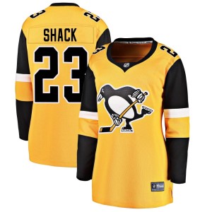 Women's Pittsburgh Penguins Eddie Shack Fanatics Branded Breakaway Alternate Jersey - Gold