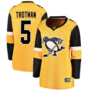Women's Pittsburgh Penguins Zach Trotman Fanatics Branded Breakaway Alternate Jersey - Gold