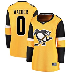 Women's Pittsburgh Penguins Ludovic Waeber Fanatics Branded Breakaway Alternate Jersey - Gold