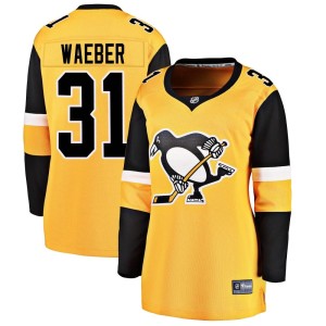 Women's Pittsburgh Penguins Ludovic Waeber Fanatics Branded Breakaway Alternate Jersey - Gold