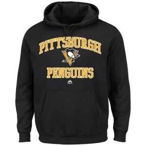 Men's Pittsburgh Penguins Majestic Heart & Soul Hoodie - - Black