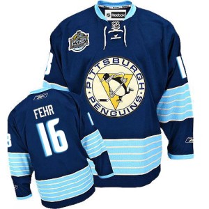 Men's Pittsburgh Penguins Eric Fehr Reebok Premier Third Vintage Jersey - Navy Blue