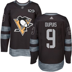 Men's Pittsburgh Penguins Pascal Dupuis Adidas Authentic 1917-2017 100th Anniversary Jersey - Black